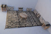 Tapis Marocain Beni Ouarain Azilal crème ivoire, aspect vintage